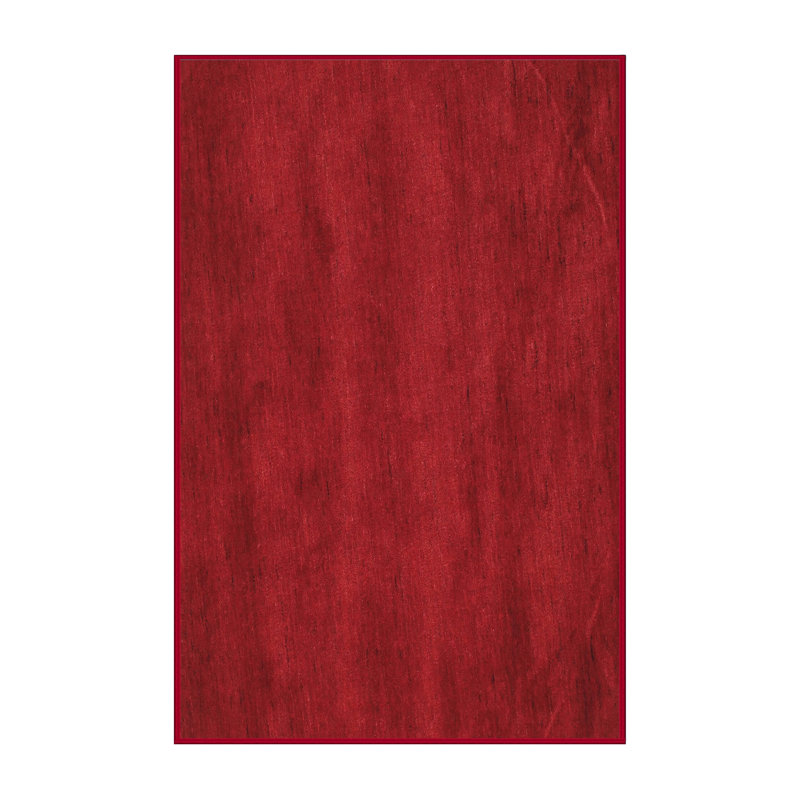Tapis de zone rouge pourpre contemporain, Rectangle 4 pi x 6 pi