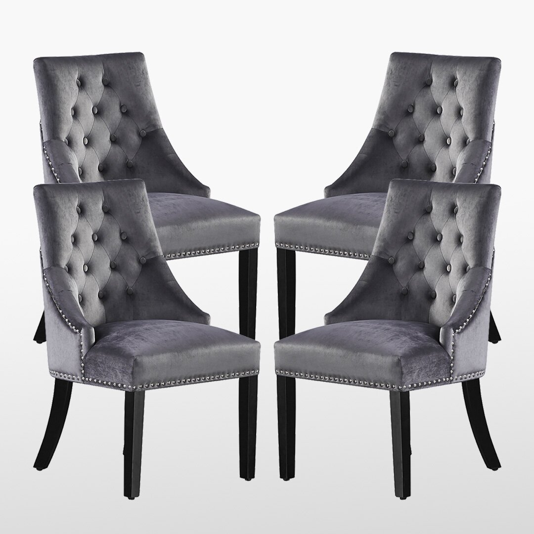 Scott Upholstered Dining Chair gray