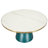 30" Round Coffee Table Glass/Sintered Stone Top With Brushed Rim And Tempered Glass Base-109375842-109375845