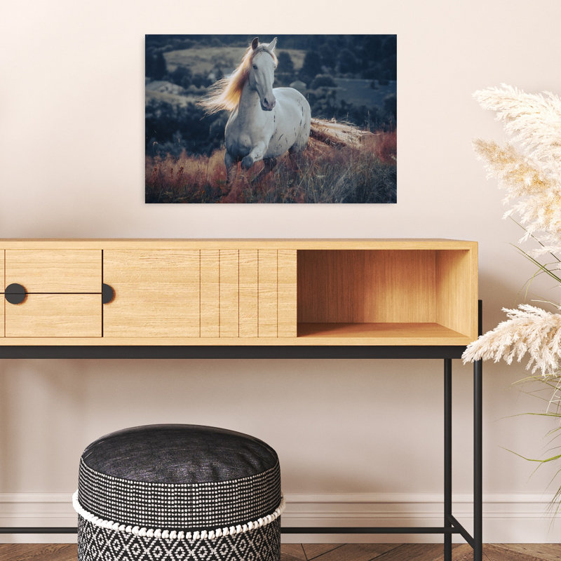 «Majestic Horse Golden Sunset Contemporary Horse», art mural