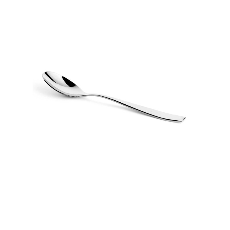 Cuillère à dîner en acier inoxydable Serenity | 8,4 po, argent, ensemble de 12