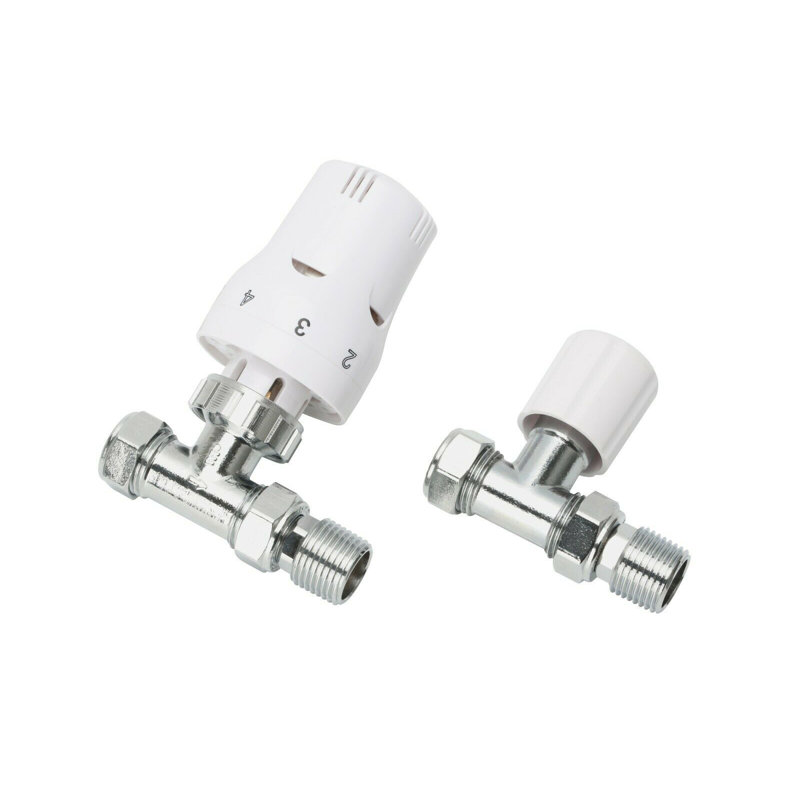 Radiator Valves, White