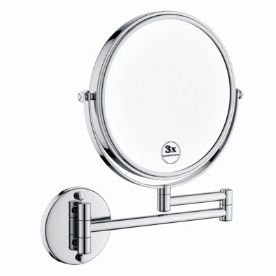 Miroir de coiffeuse mural à DEL avec rotation à 360 degrés