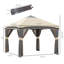 Tente à auvent avec filet Outsunny 10 pi x 10 pi Outsunny