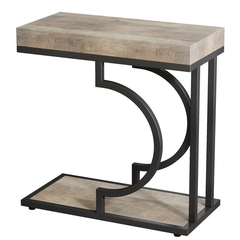 Petite table basse avec table de bout et table d'appoint, Gris