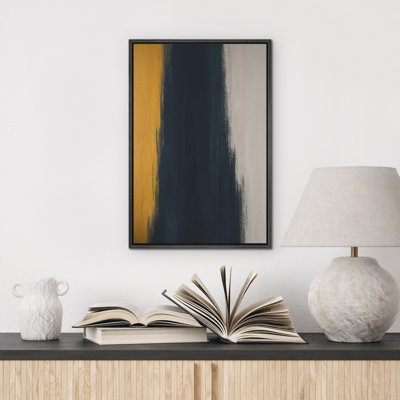Reproduction d'art abstrait sur toile encadrée pour décoration intérieure moderne