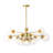 Mid-Century Modern 12 - Light Glass Globe Sputnik Chandelier