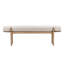 Ella Upholstered Accent Bench, Beige-1655252459