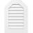 Octagonal Top Surface Mount Non-Functional Standard Frame PVC Gable Vent-43320443