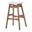 Ensemble de 2 tabourets de bar, beige clair