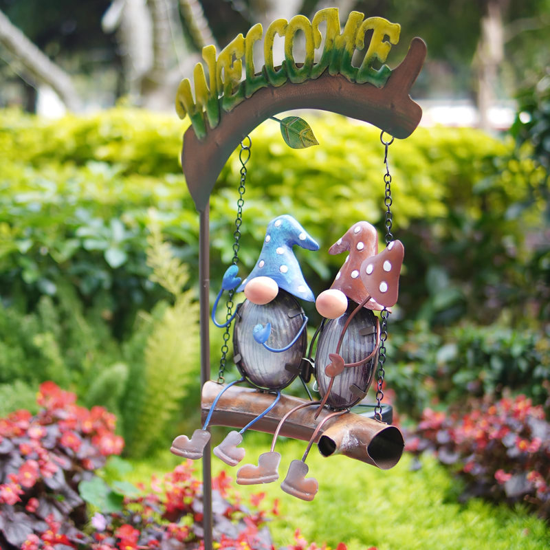 Gnomes Swing Garden Decor