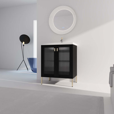 Meuble-lavabo simple avec plateau Winetta 27,8 po