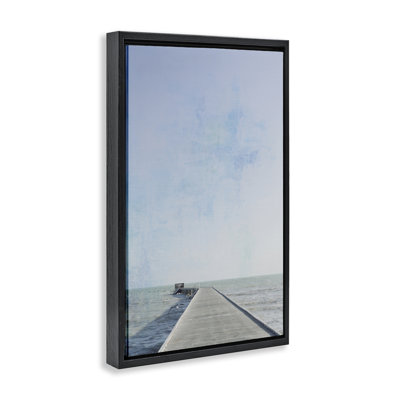  Soothing Pier in Distance Floater Canvas by Deborah Revell