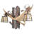 Rustic Lodge Armed Sconce