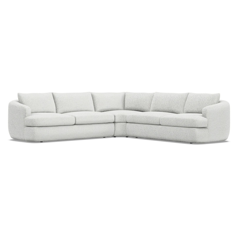 Jules Fabric 3 Pc Sectional, 1000-002