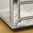Three Drawer Mirror Finish Cabinet