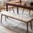 Solid Oak Wood Dining Bench Upholstered In Leather, Imported First Layer Cowhide, Soft Sponge Filling, Multifunctional For Home, 12" Wide, 17.5" High, Easy Assembly Oval - Shaped Chair Bench, Leather-9171459