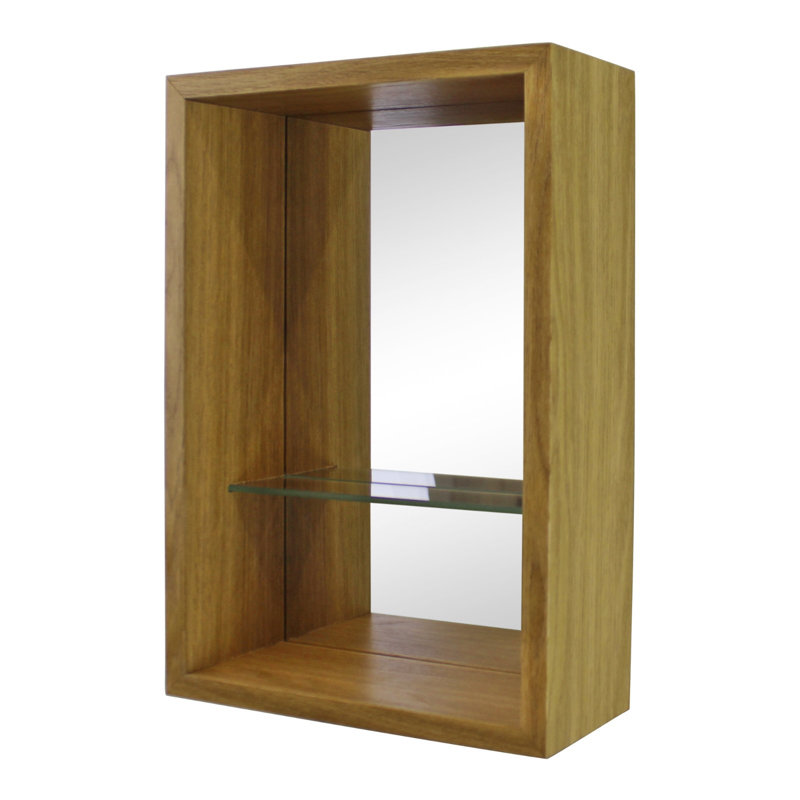 Emrynn Engineered Wood Flat Wall Mirror, 31cm H x 21cm W x 9.5cm D