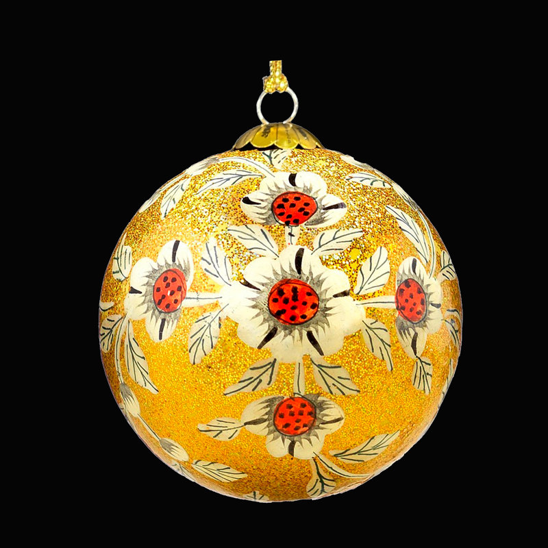7.62cm Handmade Paper Plants & Flowers Bauble