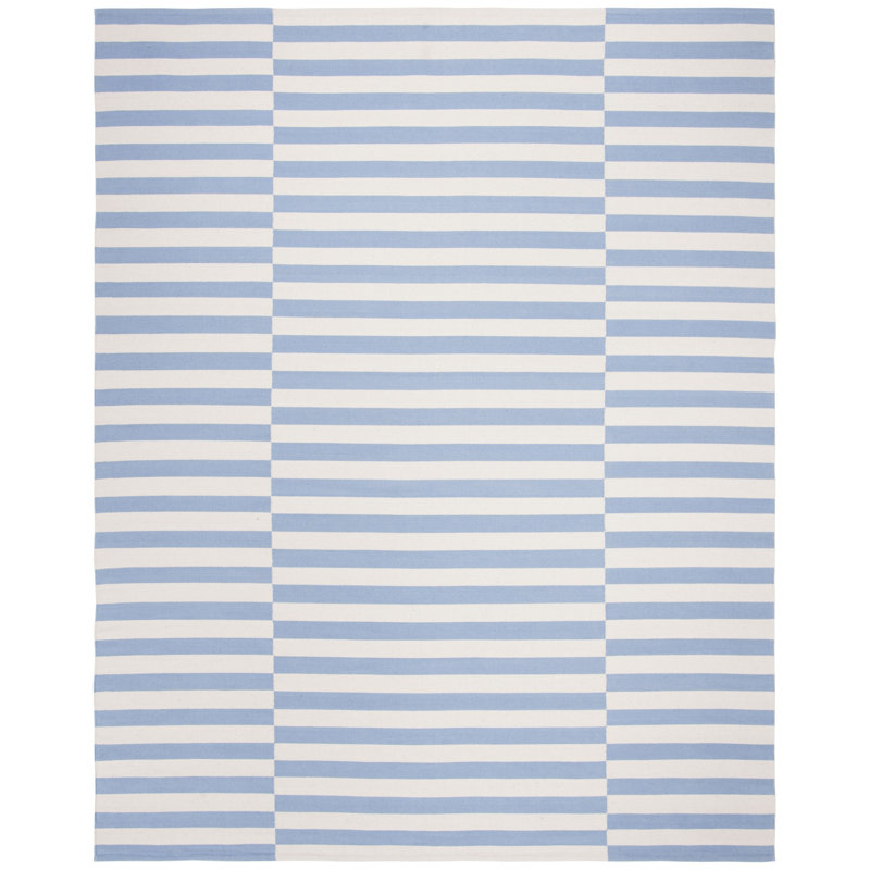 Tapis rayé en coton tissé à plat Lauren Ralph Lauren Ludlow, Rectangle 9 pi x 12 pi