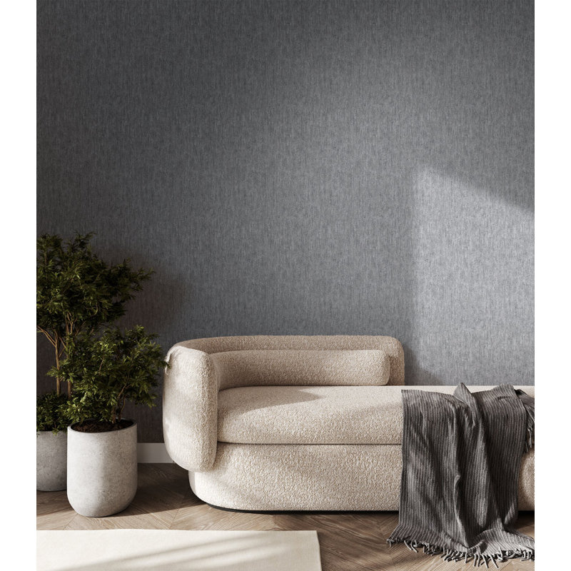 Cerra Collection Cleo Texture Design Wallpaper Roll, Black