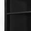 Armoire de salle de bain, armoire triangulaire haute noire avec 3 tiroirs et tablettes réglables pour la salle de bain, la cuisine ou le salon, panneau de fibres à densité moyenne avec finition peinte-682724440
