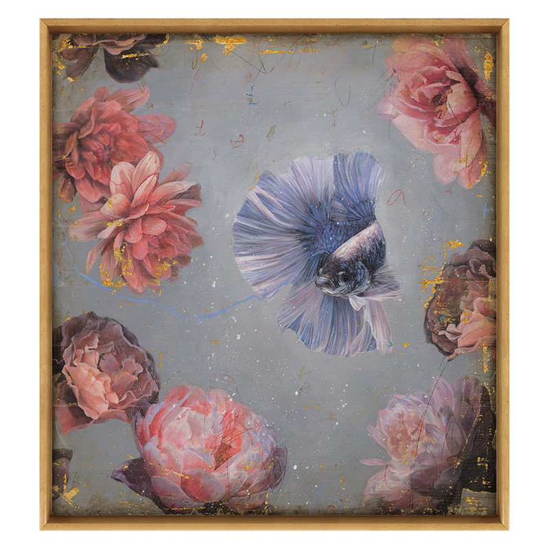 Underwater Boutique 2 par Sarah Helser - Cadre flottant sur toile, H 24 po x l 22 po