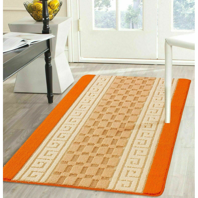 Labors Geometric Indoor / Outdoor Area Rug, Runner 60 x 220cm