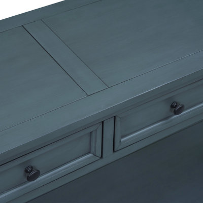 Console Table/Sofa Table With Storage Drawers And Bottom Shelf For Entryway Hallway