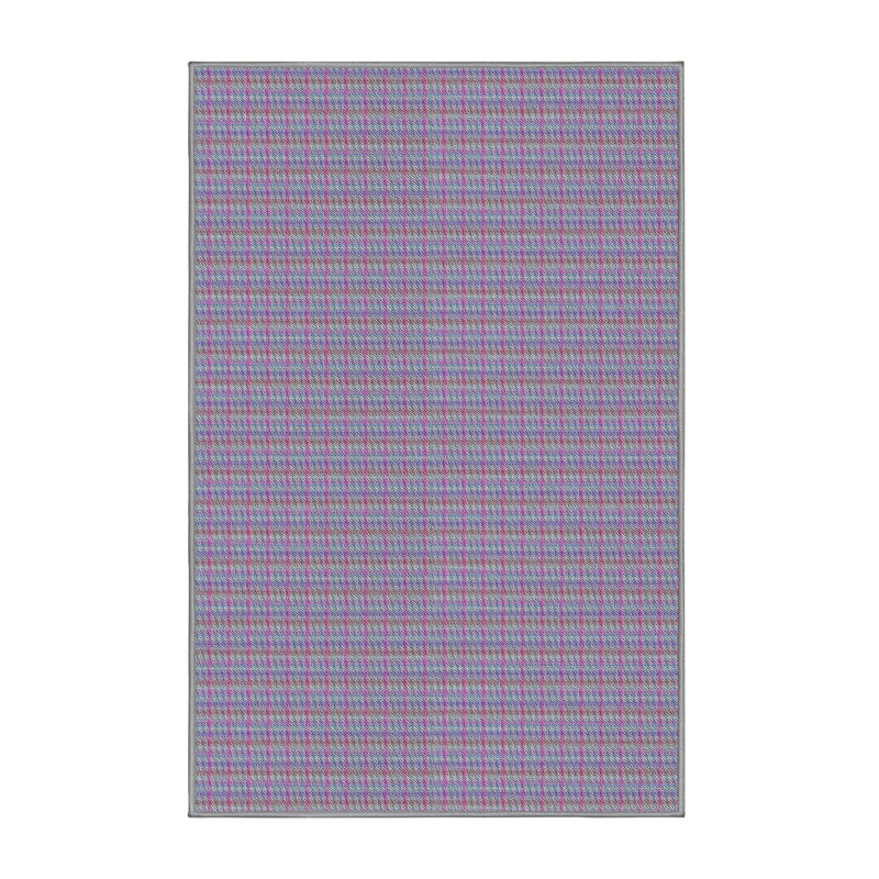 Tapis de zone mauve à motifs, Rectangle 2 pi x 3 pi