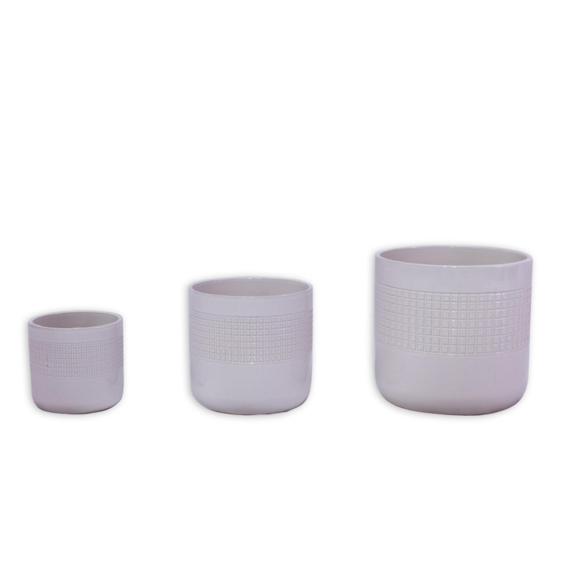 Pots de fleurs en céramique de haute qualité, Blanc ancien