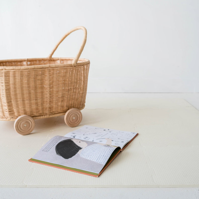 Tapis pour bébé et enfants en mousse EVA, Crème