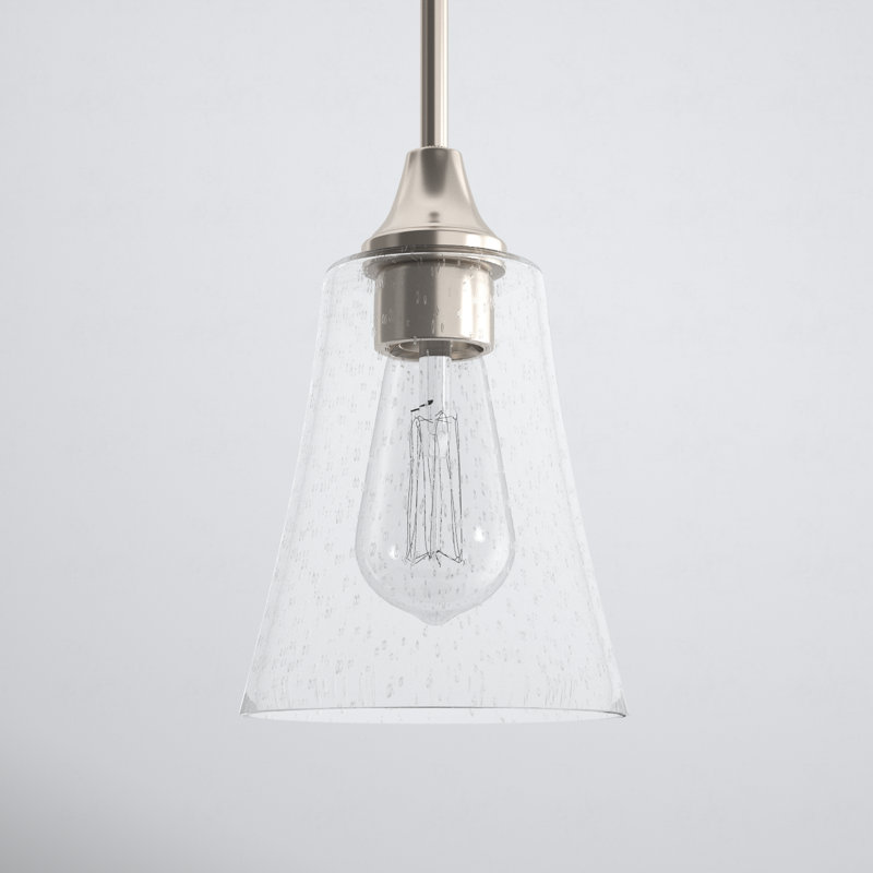 Turner 1 - Light Single Pendant, Brushed Nickel, 46.25" H x 5.75" W x 5.75" D