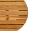 Table d'appoint de patio en forme de tambour en poly rotin et bois massif-562146199