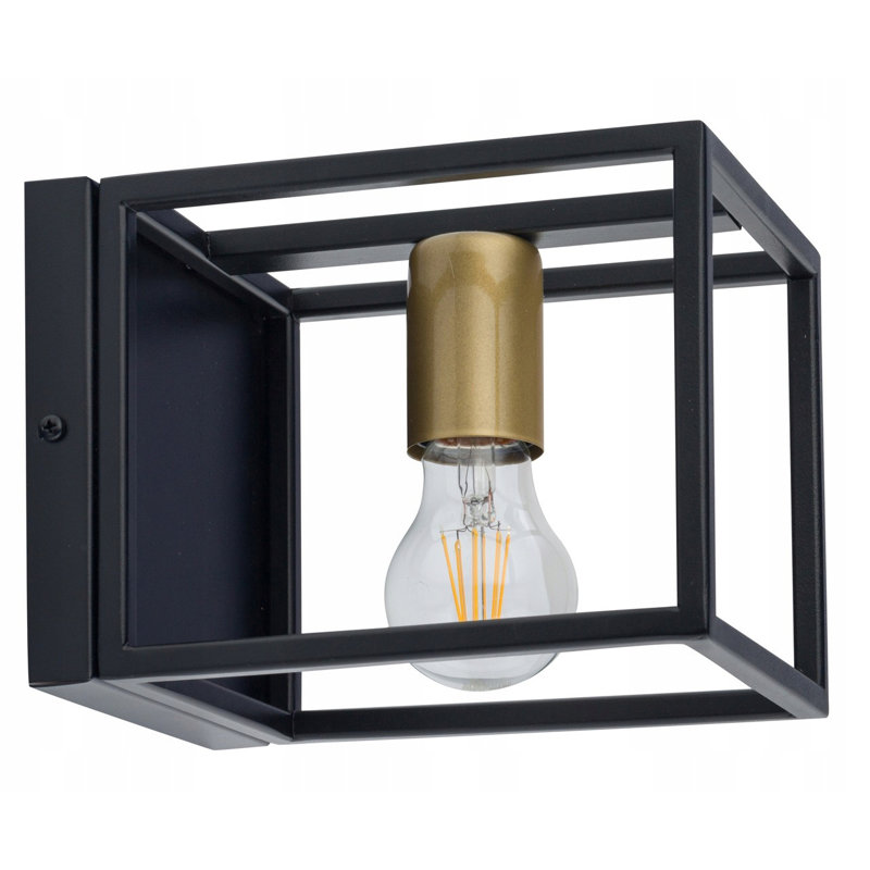 Steel Armed Sconce, Black