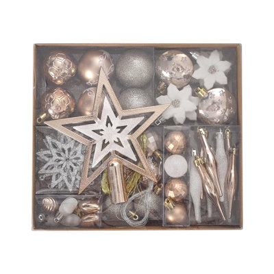 58 Piece Christmas Bauble Box Set