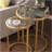 Evelyn Glam Nesting Side Table 2Pc Set – Gold
