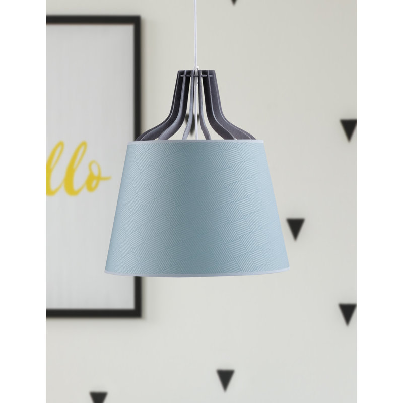 Viveros 1 - Light Black Bell Pendant, Teal