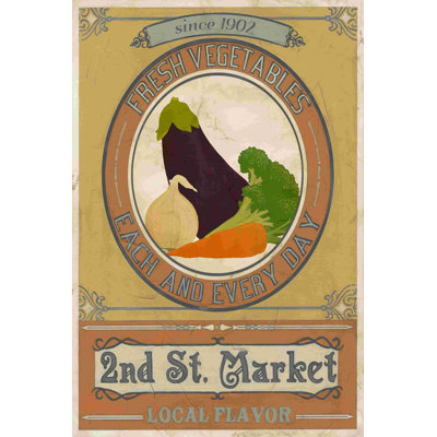 " Vintage Produce Sign III " by June Erica Vess