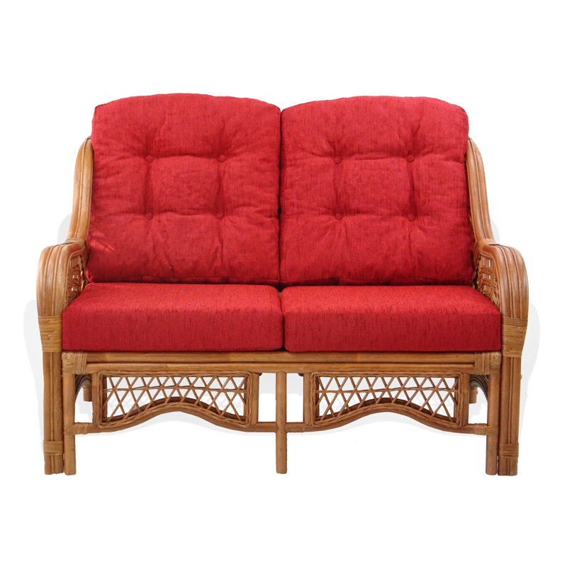 Ottoville Upholstered 48'' Sofa, Red