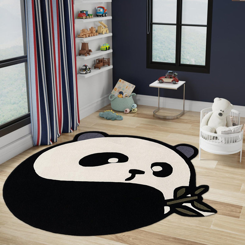 Tapis en laine pour enfants Unique Loom Po Playtime, Rond 2 pi