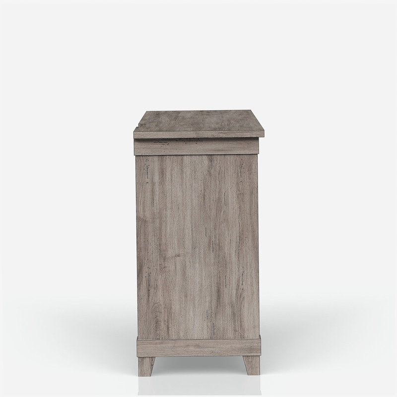 Armoire à vin et tiroir de rangement Rustic Gray