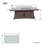 6 - Person Wicker Patio Dining Set With Rectangular Table , Cushions Included