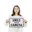 Enseigne de fantaisie en aluminium 10 po x 14 po Smile You Are On Caméra-119478574-119478575