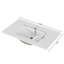 Lavabo 32 po en céramique pour meuble-lavabo 32 po, trou pré-percé pour robinet, conception durable et minimaliste