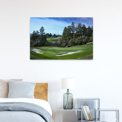 Bacs à sable au club de golf de Pasatiempo, Pasatiempo, comté de Santa Cruz, Californie, États-Unis, art contemporain abstrait, art mural