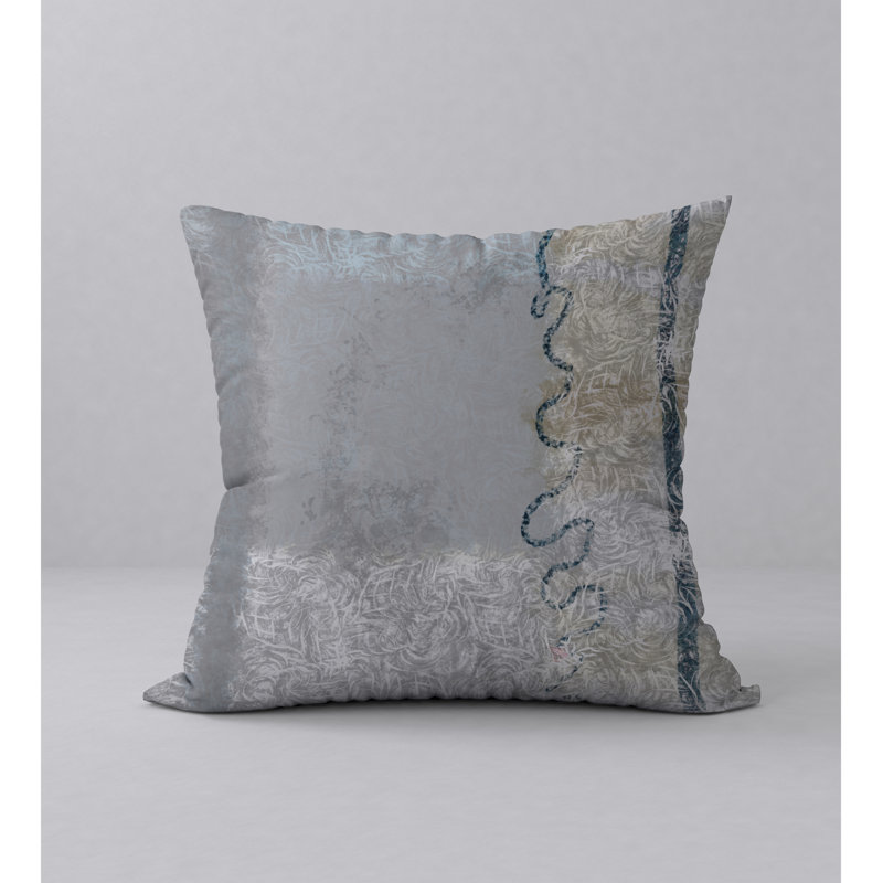 Abstract Reversible Throw Pillow, 20" x 20"