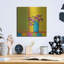 Red Barrel Studio® «Turquoise Vase Bright» par Phyllis Adams, art mural en métal-701396167