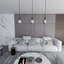 Cadi-Grace 1 - Light Black Single Pendant-955676238