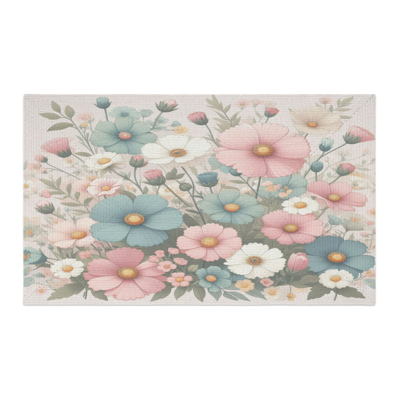 Tapis tressé Floral Wonderland, Rectangulaire 3 pi x 5 pi